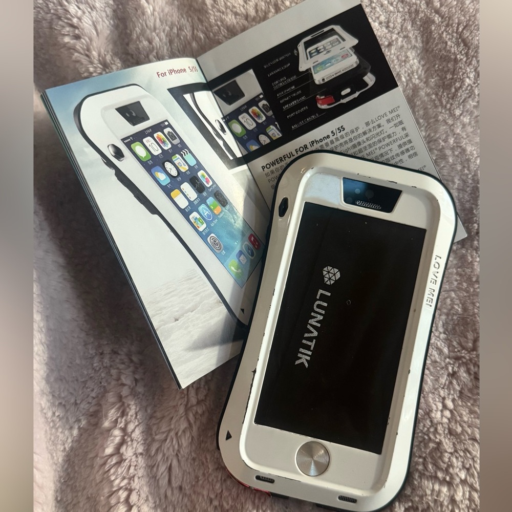 LOVE MEI Powerful Shockproof Metal Heavy Duty Case Cover for Apple iPhone